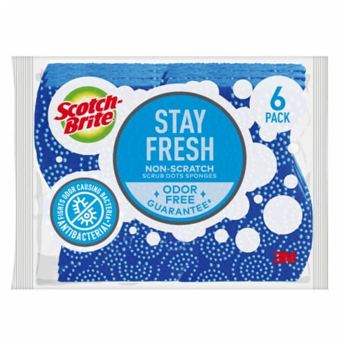 Scotch-Brite™ Scrub Dots Non-Scratch Scrub Sponges Perspective: back