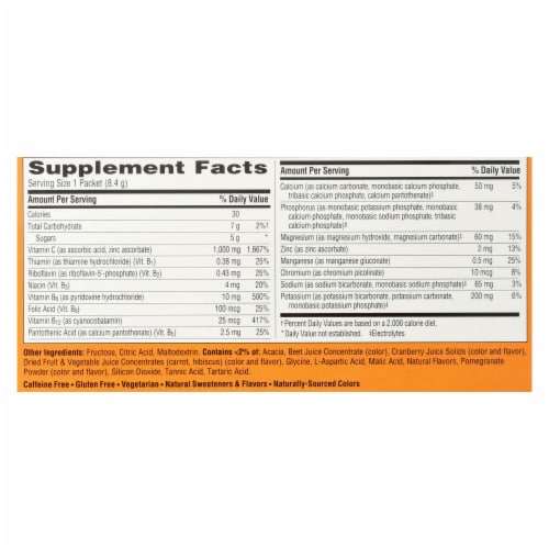 Emergen-C 1000mg Vitamin C Supplement Powder Perspective: back