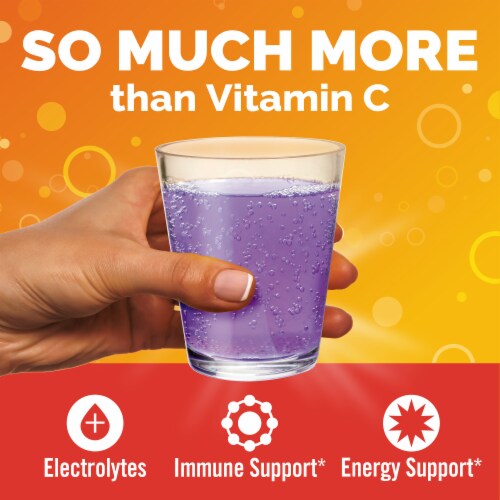 Emergen-C Vitamin C Immune Support Elderberry Powder Perspective: back