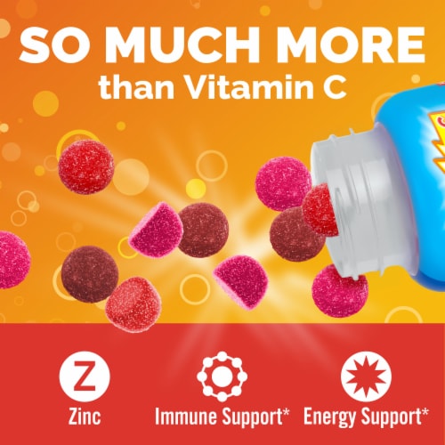 Emergen-C Kids Berry Bash Immune Support Gummies Perspective: back