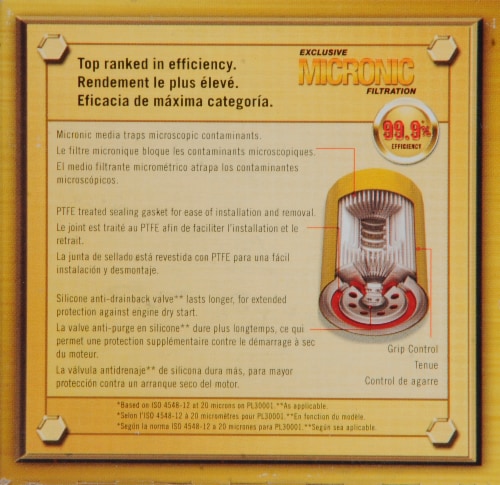 Purolator PureONE PL14459 Oil Filter Perspective: back