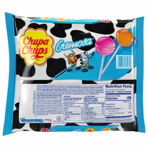 Chupa Chups Cremosa 40 Count Perspective: back