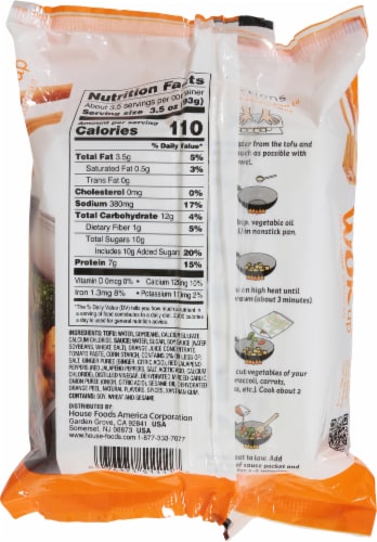 House Foods Wok Me Up Spicey Orange Tofu Perspective: back