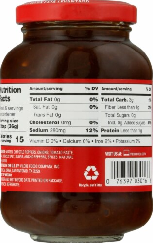 La Costena Diced Chipotle Peppers Perspective: back