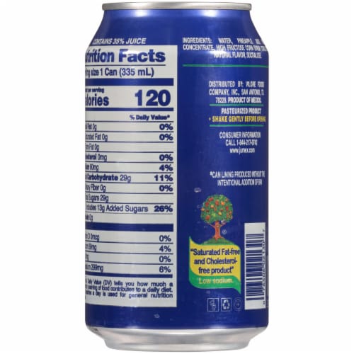 Jumex Pineapple Nectar Juice Perspective: back
