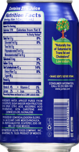 Jumex Apricot Nectar Juice Perspective: back