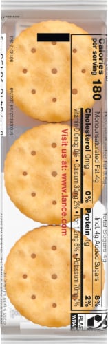 Lance Peanut Butter Sandwich Crackers Perspective: back