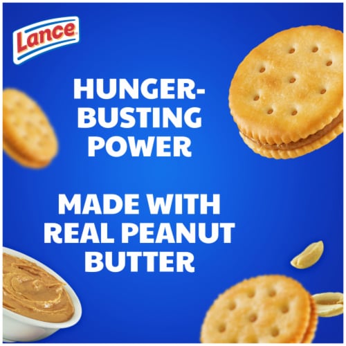 Lance Sandwich Crackers Malt with Peanut Butter Perspective: back