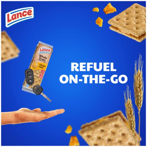 Lance Sandwich Crackers Made With Whole Grain Crackers Cheddar Cheese 8 Packs Perspective: back