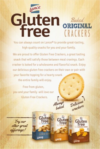 Lance® Gluten Free Original Baked Crackers Perspective: back