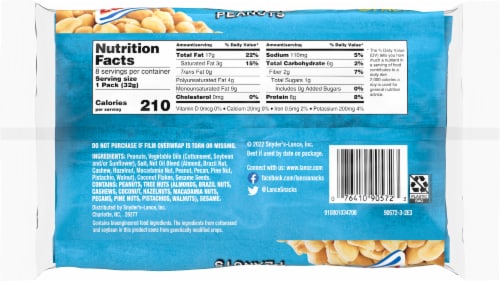 Lance® Salted Peanuts Perspective: back