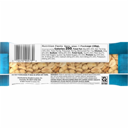 Lance® Salted Peanuts Perspective: back