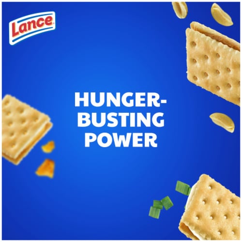 Lance Sandwich Crackers Captain's Wafers Variety Pack 10 Individual Packs Perspective: back