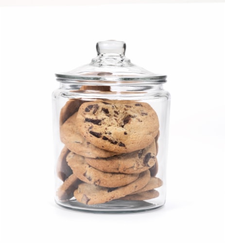 Anchor Hocking Heritage Hill Clear Glass Jar Perspective: back