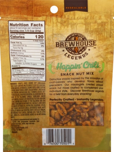 Brewhouse™ Legends Hoppin Chili™ Snack Nut Mix Perspective: back