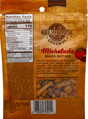 Brewhouse Legends Michelada Snack Nut Mix Perspective: back