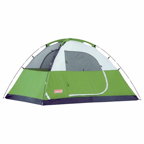 Coleman Sundome Quick Setup 2 to 3 Person Camping Tent with Rainfly, Palm Green Perspective: back