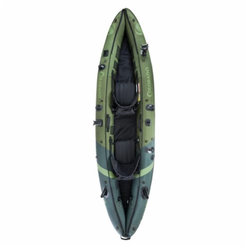 Sevylor Colorado 2 Person Inflatable Fishing Kayak with Adjustable Seats,  Green, 1 Piece - Fred Meyer