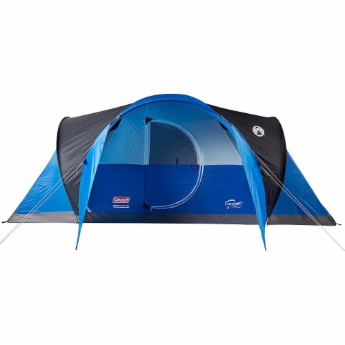 Coleman Montana Spacious 8 Person Cabin Camping Tent with Hinged Door Blue 1 Piece Harris Teeter