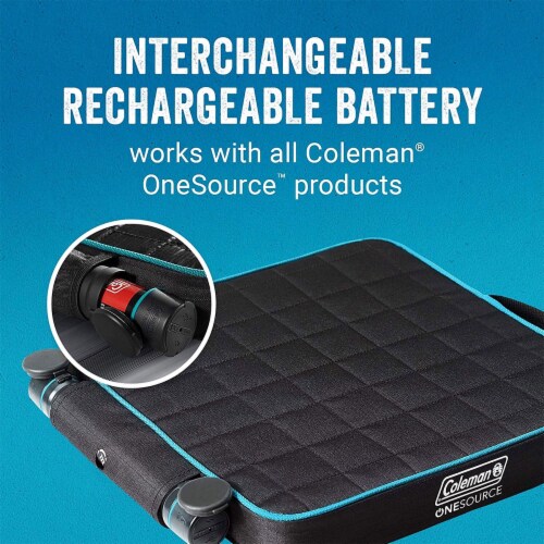 Coleman OneSource Outdoor Heated Camping Chair Pad with Rechargable Battery Perspective: back