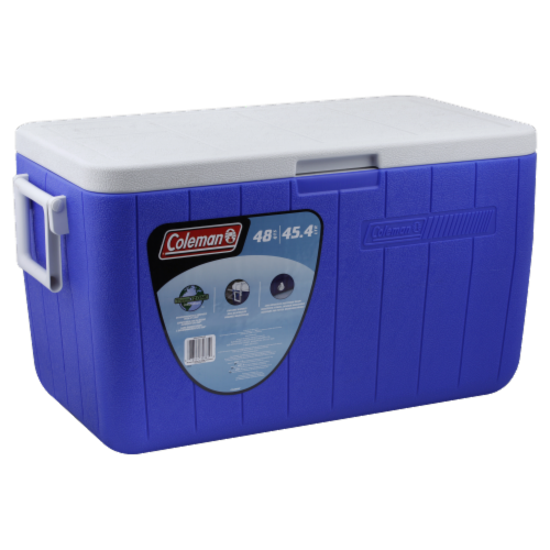 Coleman Blue Chest Cooler Perspective: back