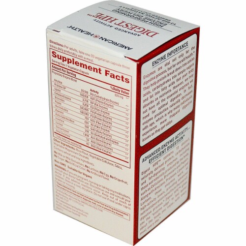 DON'T LIST American Health Digest High Performing Enzyme Delivery, 90 Vegetarian Capsules Perspective: back