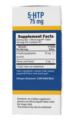 Superior Source 5-HTP Mood Elevator Dissolving Tablets 75mg Perspective: back