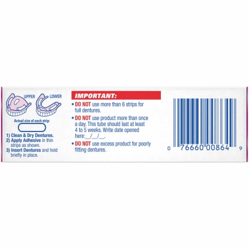 Fixodent Original Denture Adhesive Cream Perspective: back
