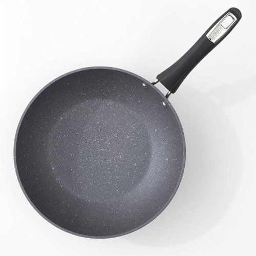 Bialetti Impact Non-Stick Cookware, 12 in. Saute Pan, Gray