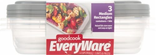 Good Cook Everyware™ Medium Rectangle Containers Perspective: back