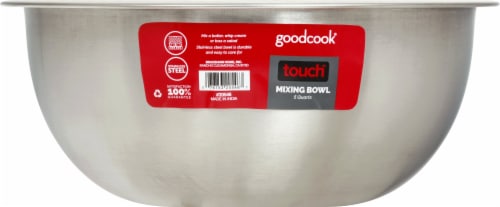 GoodCook® Touch Stainless Steel Mixing Bowl - Silver Perspective: back