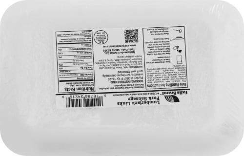 Falls Brand Lumberjack Links Pork Sausage Perspective: back