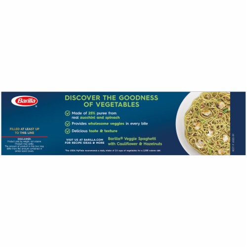 Barilla® Veggie Spaghetti Pasta Perspective: back