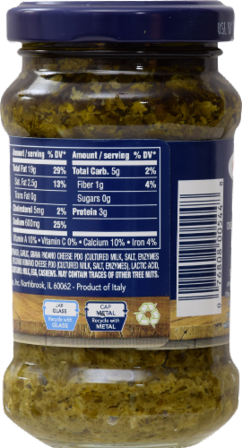 Barilla Traditional Basil Pesto Perspective: back