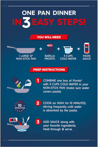 Barilla Pronto Penne Pasta Perspective: back