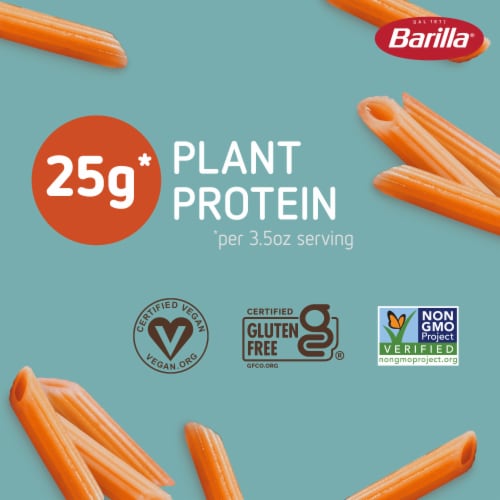 Barilla Red Lentil Penne Naturally Gluten Free & Non-GMO Pasta Perspective: back
