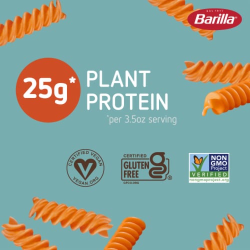 Barilla Red Lentil Rotini Naturally Gluten Free & Non-GMO Pasta Perspective: back