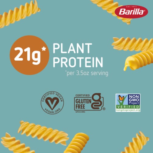 Barilla Chickpea Rotini Naturally Gluten Free & Non-GMO Pasta Perspective: back