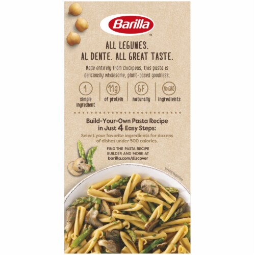 Barilla® Chickpea Casarecce Pasta Perspective: back