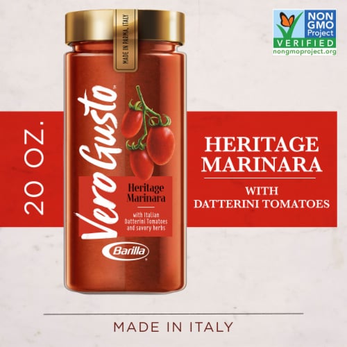 Barilla® Vero Gusto™ Heritage Marinara Non-GMO Verified Pasta Sauce Perspective: back