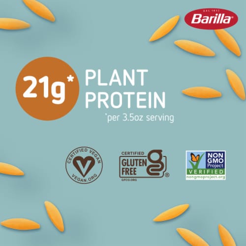 Barilla Chickpea Orzo Naturally Gluten Free Non-GMO Pasta Perspective: back