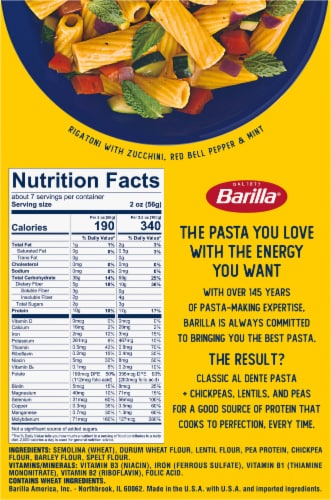 Barilla® Protein+® Rigatoni Perspective: back