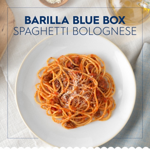 Barilla Blue Box Spaghetti Non-GMO Certified and Kosher Pasta Perspective: back