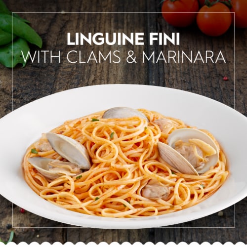 Barilla Linguine Fini, Thin Linguine Pasta, Quality Non-GMO and Kosher Certified Pasta Perspective: back