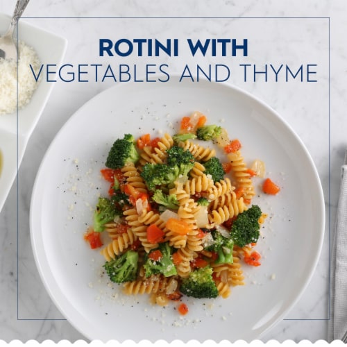 Barilla Blue Box Rotini Non-GMO Project Certified & Kosher Pasta Perspective: back