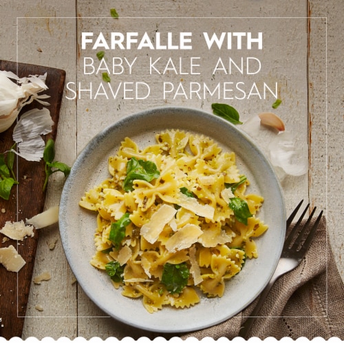 Barilla Farfalle Pasta Quality Non-GMO and Kosher Certified Pasta Perspective: back
