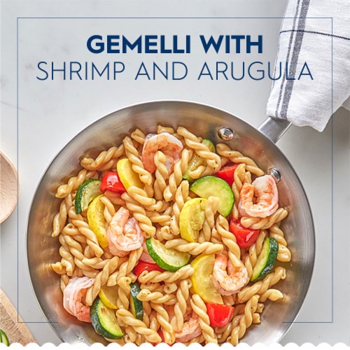 Barilla Gemelli Pasta Quality Non-GMO and Kosher Certified Pasta Perspective: back