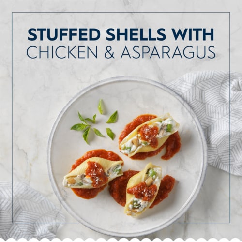 Barilla Blue Box Jumbo Shells Non-GMO Certified & Kosher Pasta Perspective: back