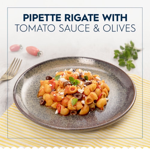 Barilla Pipette Pasta Quality Non-GMO and Kosher Certified Pasta Perspective: back