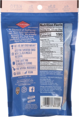Diamond of California® Himalayan Pink Salt Walnuts Perspective: back